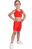PANTALONCINO DANZA LYCRA ROSSO BABY